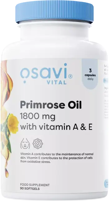 Primrose Oil 1800 mg | with Vitamin A & E