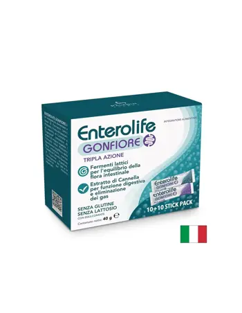 Enterolife DUO Пробиотици 3 млрд. CFU + Храносмилателни ензими (DigeZyme®) 50 mg и Канела 100 mg – За чревен баланс и комфорт след хранене