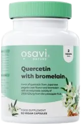Osavi Quercetin with Bromelain Подкрепа за имунната система и намаляване на възпаленията х 60 веган капсули
