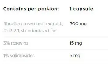 Osavi Rhodiola 500 mg За подкрепа при стрес и умора х 60 веган капсули