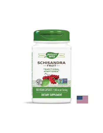 Schisandra Fruit – Шизандра (плод) - Адаптоген и имуномодулатор, 580 mg, 100 капсули