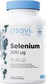 Osavi Selenium 200 mcg За имунна система и щитовидна жлеза х 120 веган капсули