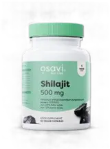 Osavi Shilajit 500 mg | 60:1 Extract with 60+% Fulvic Acids За енергия и жизненост х 60 веган капсули