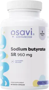Osavi Advanced Sodium Butyrate SR 960 mg Подкрепа за здравето на червата х 60 веган капсули