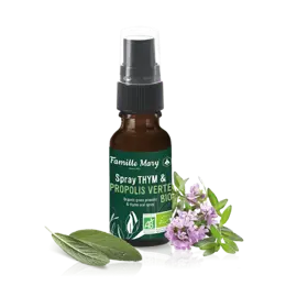 Spray Thym & Propolis Verte BIO - Спрей за гърло с мащерка, зелен прополис и градински чай