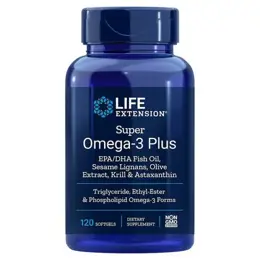 Super Omega-3 Plus - Омега-3 от рибено масло, Крил, Астаксантин, Лигнан от сусам и Маслина