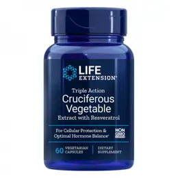 Triple Action Cruciferous Vegetable Extract with Resveratrol - Екстракти от кръстоцветни зеленчуци с Ресвератрол за хормонален баланс