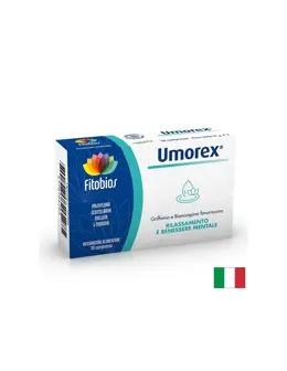Fitobios Umorex – антистрес формула за спокоен ум и добър сън - С шлемник, пасифлора, маточина & 5-HTP, 30 таблетки