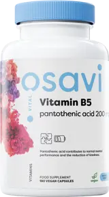 Osavi Vitamin B5 | Pantothenic Acid 200 mg За енергия и умствено представяне х 180 веган капсули