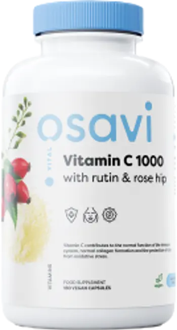 Osavi Vitamin C 1000 with Rutin & Rose Hip За силна имунна система х 180 капсули