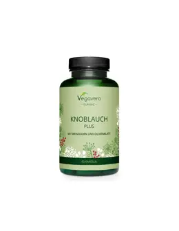 Vegavego Knoblauch Plus Здраво сърце - Черен чесън + глог и листа от маслина х 90 капсули