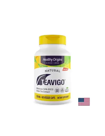 Зелен чай екстракт Teavigo® – Метаболизъм и контрол на телесното тегло, 150 mg, 60 софтгел капсули