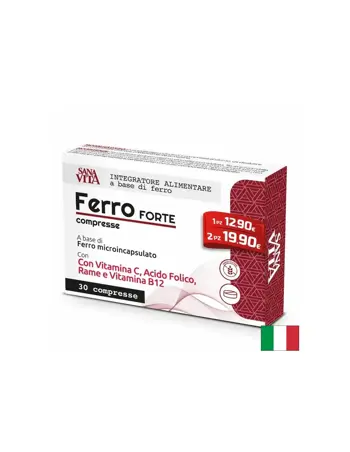 Sana Vita Ferro Forte compresse Желязо – При анемия, умора и ниски нива на желязо, 15 mg х 30 таблетки